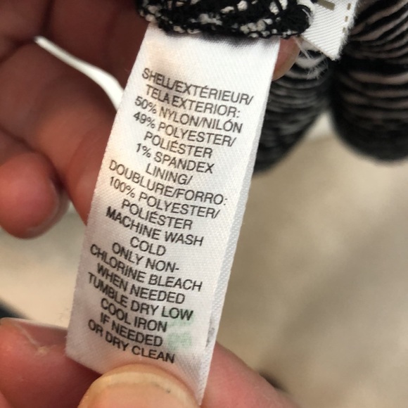 LOFT black and white tank top dress EUC - Picture 8 of 8